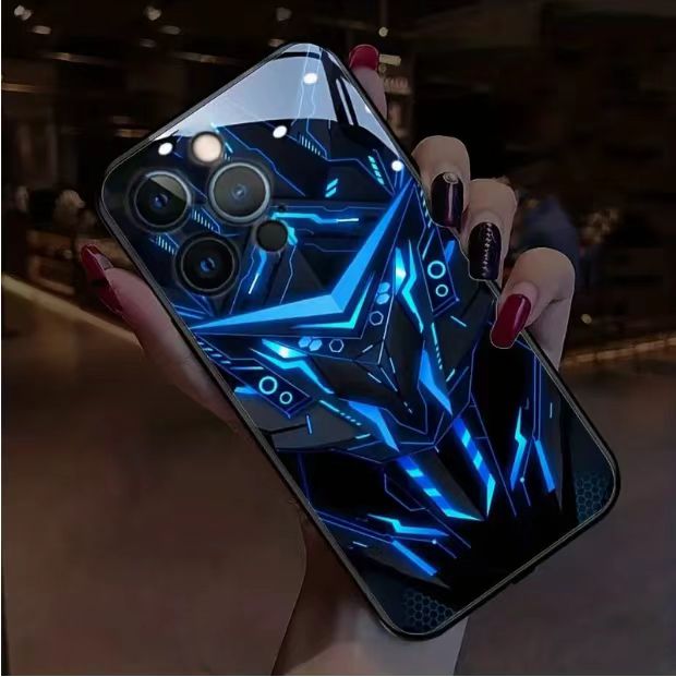 【B03】 1 color intelligent voice controlled call light emitting shell LED light phone case