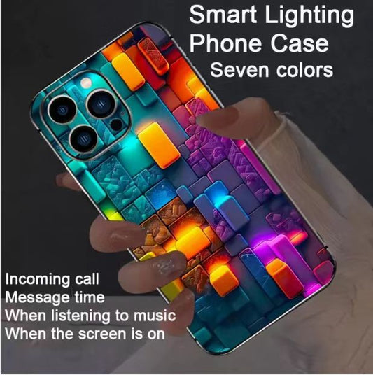 【B05】1 color intelligent voice controlled call light emitting shell LED light phone case