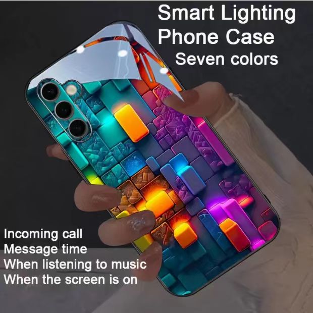 【B05】1 color intelligent voice controlled call light emitting shell LED light phone case